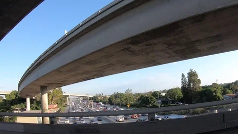 Traffic In LA Stock Footage 123624498