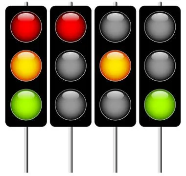Traffic Lamp Set Illustration