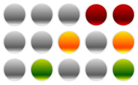Traffic lamps, lights in sequence. Control lights. Stock Illustration