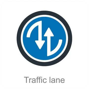 Traffic lane Stock Illustration