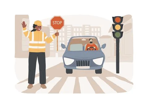 Traffic laws isolated concept vector illustration. Ilustración de archivo