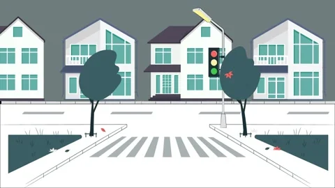 Traffic Light And Wind In The Street Video stock 160052826
