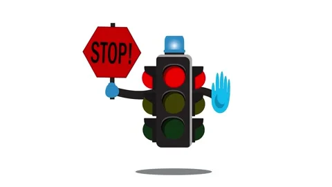Traffic light animation video. Stock Footage 219315981