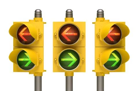 Traffic Light Arrow Stock Illustration