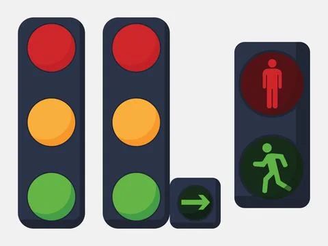 Traffic light on the background Stock Illustration