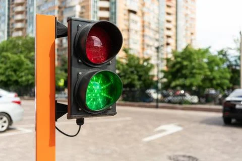 Traffic light of barrier Foto stock