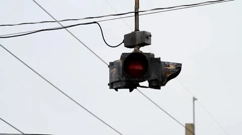 Traffic light blinking agencies Stock Footage 8918458