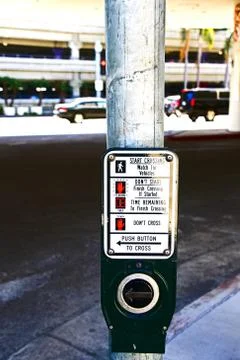 Traffic light button Stock Photos