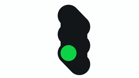 Traffic light changing colors animation Stock Footage 149941506