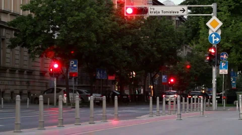 Traffic light in the city Video stock 3677847