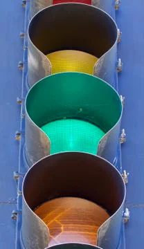 Traffic light closeup Stock Photos