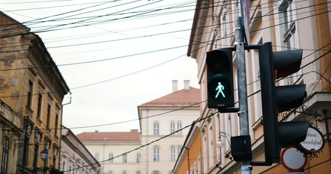 Traffic light in the cold 動画素材 94652326