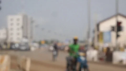 Traffic light in Cotonou Stock Footage 81094479