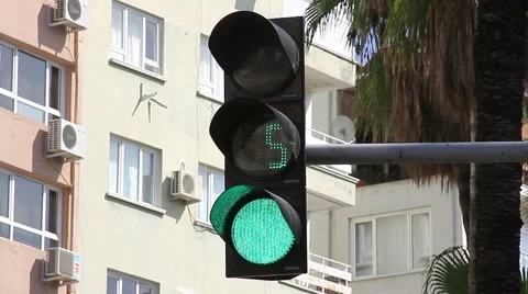 Traffic Light Countdown Stock Footage 55359711