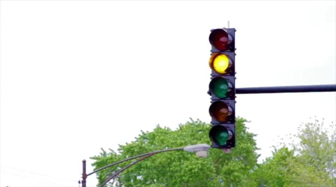 Traffic Light Day Stock Footage 49796486