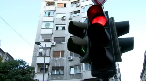 Traffic light Stock Footage 8576858