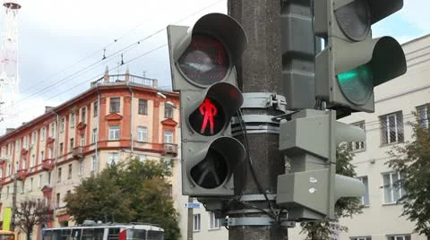 Traffic light Stock Footage 10580498