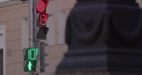 Traffic Light Stock Footage 80928609