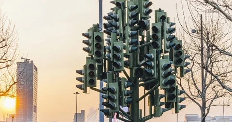 Traffic Light Video stock 105547466