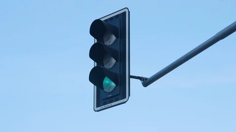 Traffic Light Green Stock Footage 92401301