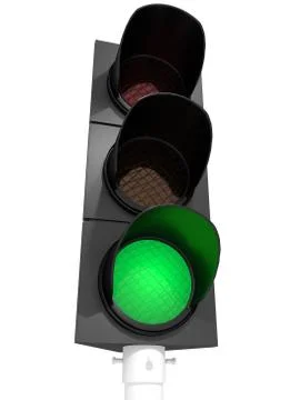 Traffic Light Green Illustrazione stock