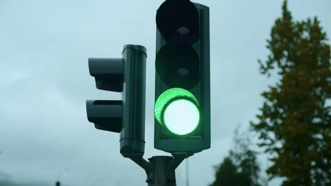 Traffic light with heart shaped stop sign Stock-Footage 117691696