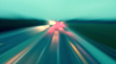 Traffic light on the highway Stock Footage 49710362