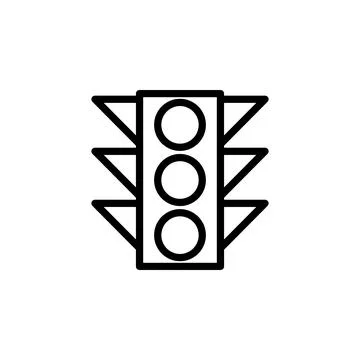 Traffic light icon. Element of minimalistic icons for mobile concept and web Illustrazione stock