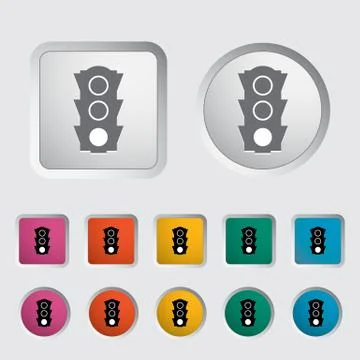 Traffic light icon. Stock Illustration
