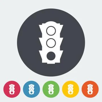 Traffic light icon. Stock Illustration