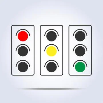 Traffic light icon Stock Illustration