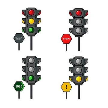 Traffic light icon Stock Illustration