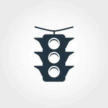 Traffic Light icon. Simple element illustration. Traffic Light pixel perfect Stock Illustration