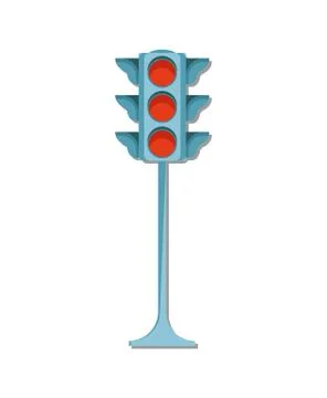 Traffic Light Icon Vector Illustration Isolated Illustrazione stock