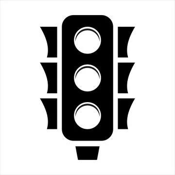 Traffic light icon. Vector illustration Stock Illustration