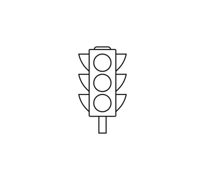 Traffic light icon. Vector illustration. Stock-Illustration