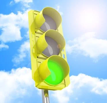 The traffic light Stock Illustration