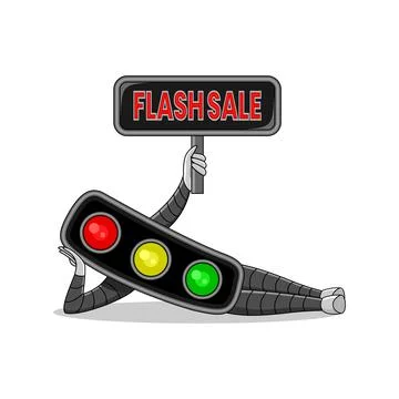 Traffic light illustration Stock Illustration