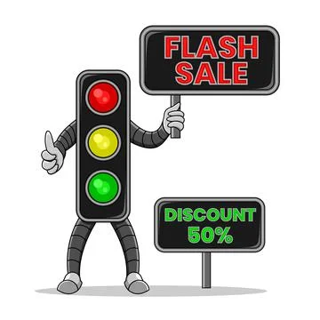 Traffic light illustration Stock Illustration