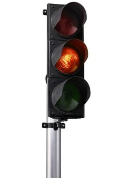 Traffic light isolated on white background Fotos de archivo
