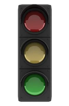 Traffic light isolated on white Stock-Illustration
