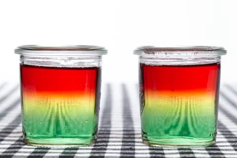 Traffic light jello Stock Photos