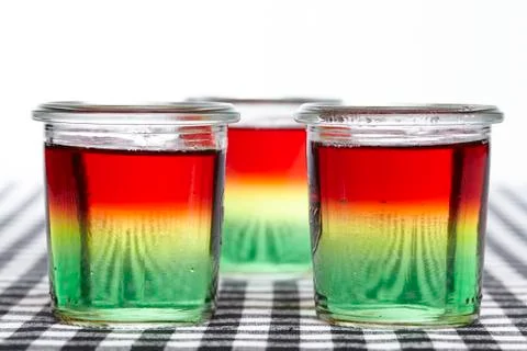 Traffic light jello Stock Photos