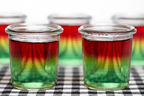 Traffic light jello Stock Photos