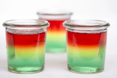 Traffic light jello Stock Photos