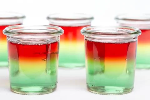 Traffic light jello Stock Photos