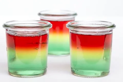 Traffic light jello Stock Photos