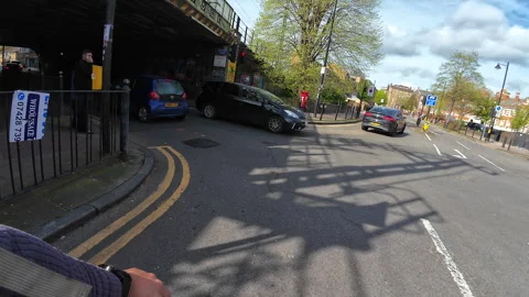 Traffic light junction on bike. Stock Footage 271625217
