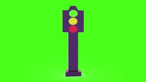 Traffic Light Motion Animation Stock Footage 346824951