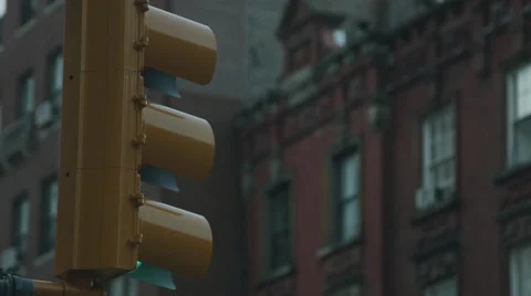Traffic Light in New York City Stock Footage 59805758